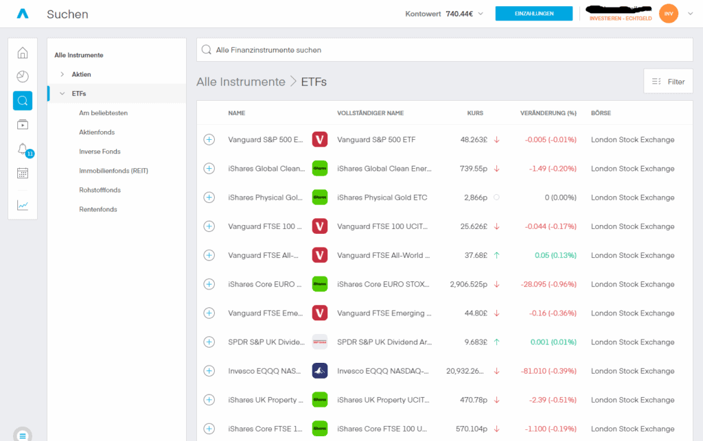 Trading 212 Depot - Online Broker Vergleich für Deutschland